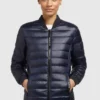 Khujo Maude Shiny - Chaquetas Bomber - Dunkelblau