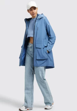 Khujo Mantel Ging - Abrigo Corto - Blau -Khujo Ventas 821fba3294d842b49de921c484e92ff7