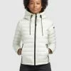 Khujo Lovina4 Shiny - Chaqueta De Entretiempo - Cremeweiß